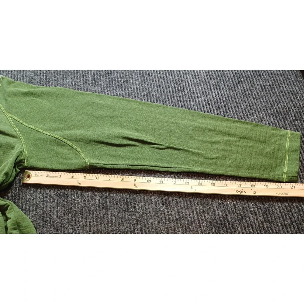 North Face Pullover Mens Large Long Sleeve 1/4 Zip Casual‎ Lightweight Green